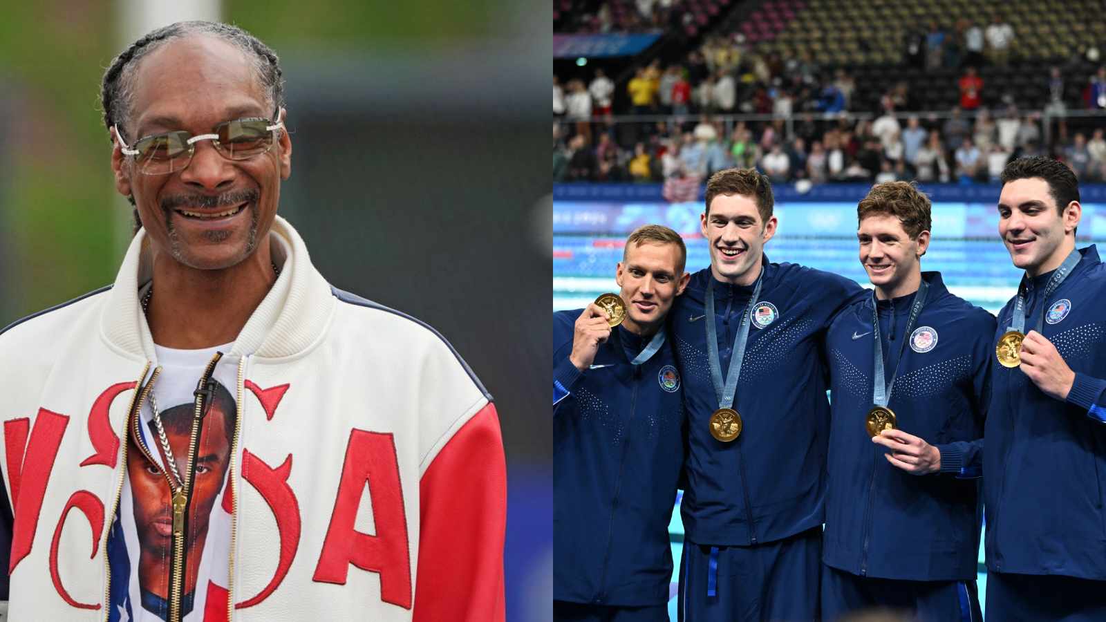 WATCH: Snoop Dogg gets HYPED with Caeleb Dressel’s wife as USA swimming bags gold at Paris Olympics