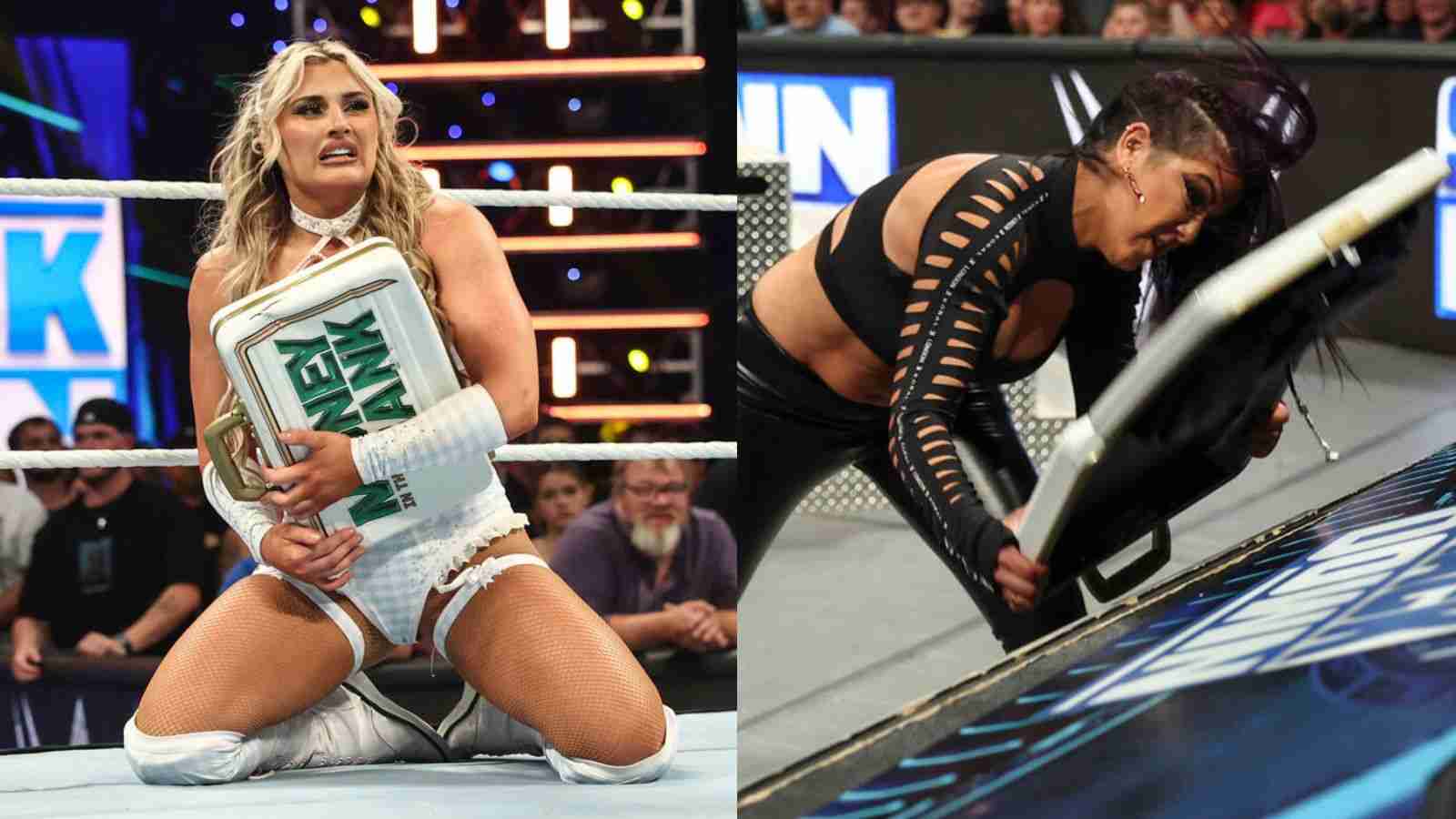 Tiffany Stratton distraught after Bayley DESTROYS her Money in the Bank briefcase on SmackDown