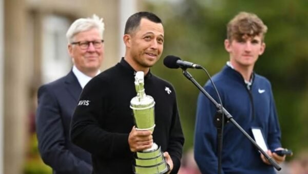 Xander Schauffele after winning the Open Championship 2024