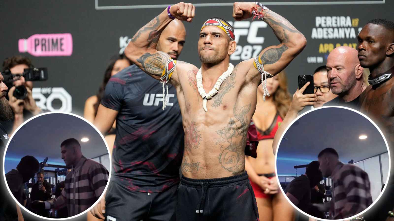WATCH: Fan asking body shots from Alex Pereira gets dropped by BRUTAL knockout strike