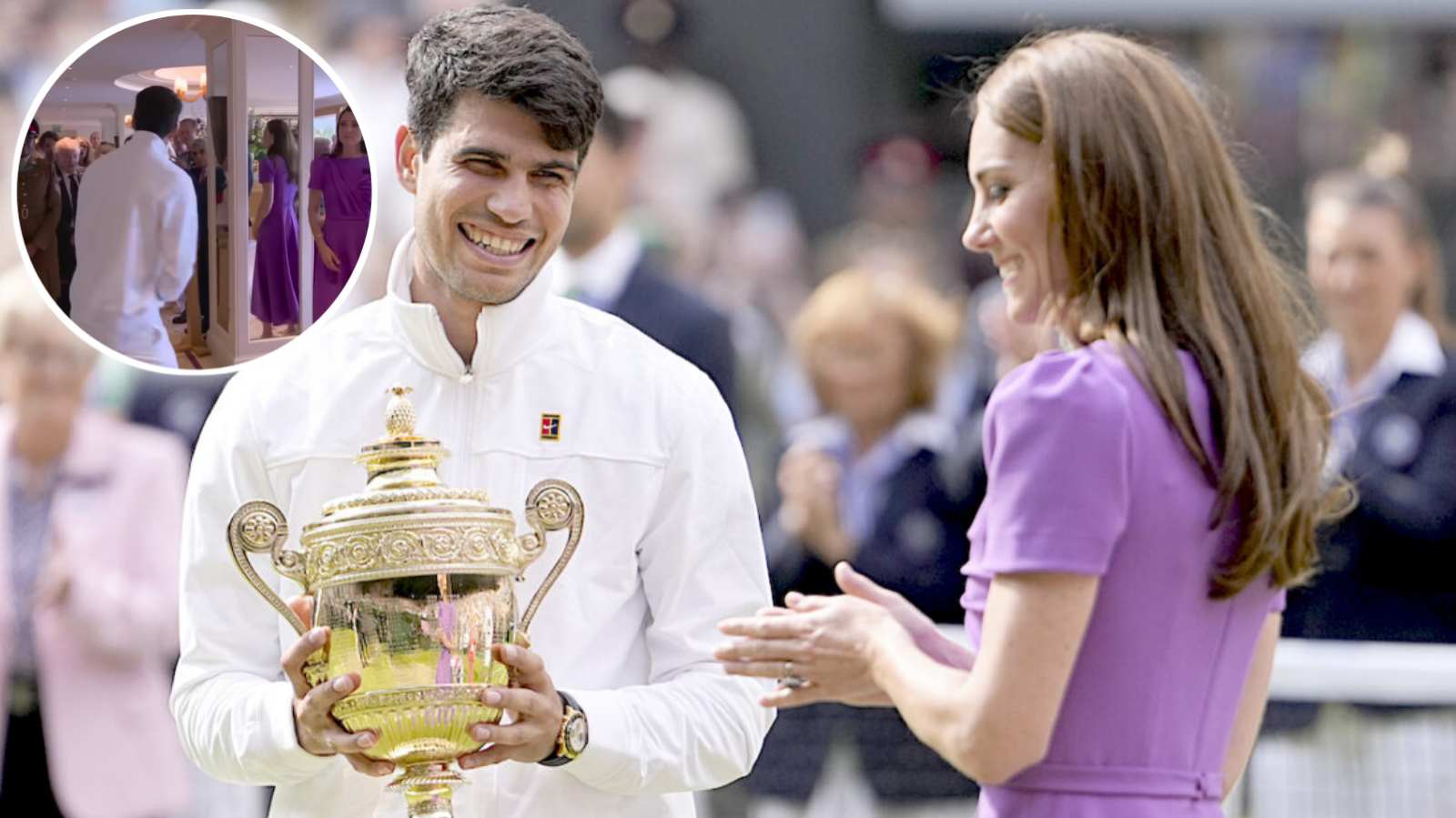 WATCH: ‘Awkward’ Carlos Alcaraz’s embarrassing moment with Pippa Middleton after Wimbledon victory breaks the internet