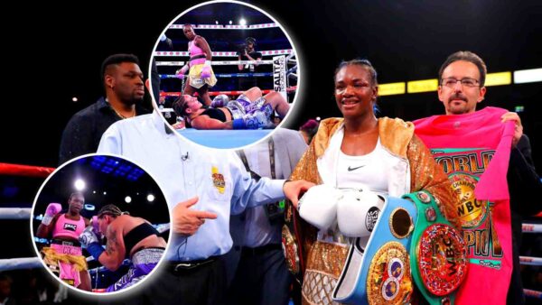 Video: Claressa Shields overwhelms Vanessa Lepage-Joanisse for second-round knockout