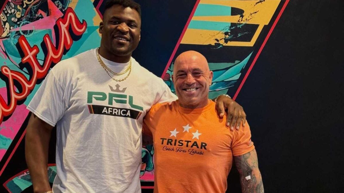 Joe Rogan and Francis Ngannou