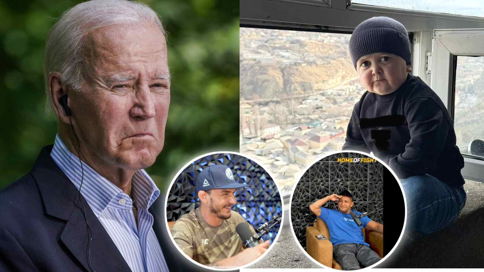 “How many Joe Bidens to beat Hasbulla?” UFC stars go VIRAL for bizarre discussion over US President and Russian sensation