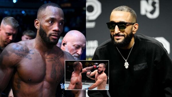 The first Leon Edwards vs. Belal Muhammad fight was declared no-contest due to eye poke