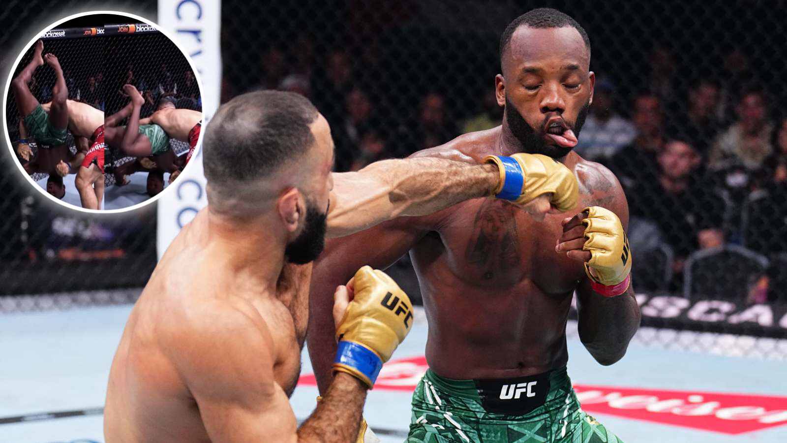 WATCH: “Almost broke his neck” – Leon Edwards gets SLAMMED on his head by Belal Muhammad at UFC 304