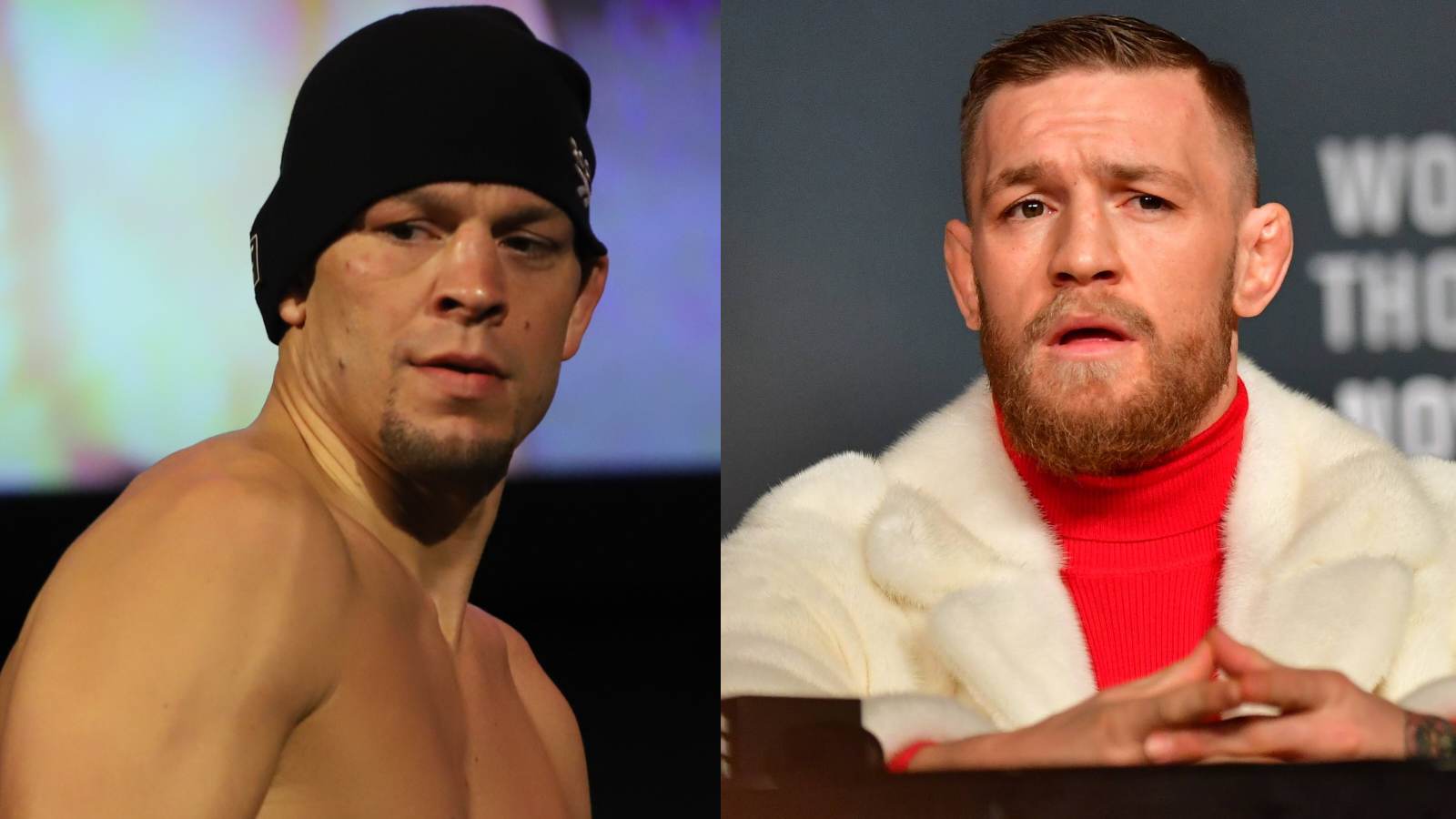 “He’s cool but f**k him!” Nate Diaz’s bizarre feelings toward Conor McGregor leaves room in splits 