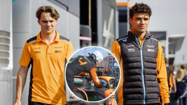 Oscar Piastri and Lando Norris (via IMAGO, X/ln4norris, screenshot)