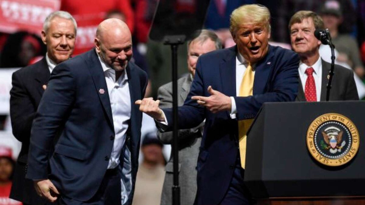 
Dana White and Donald Trump