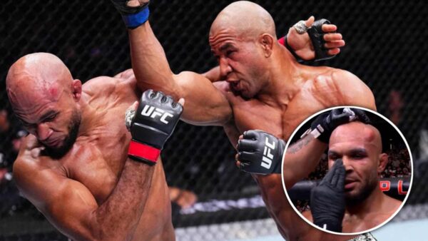 Gregory Rodrigues manages to put a bump on Christian Leroy Duncan’s head at UFC 304