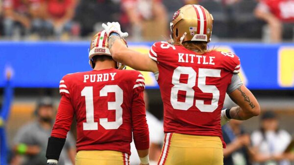 "Short white guy"- George Kittle proposes bold theory on why Brock Purdy gets hate