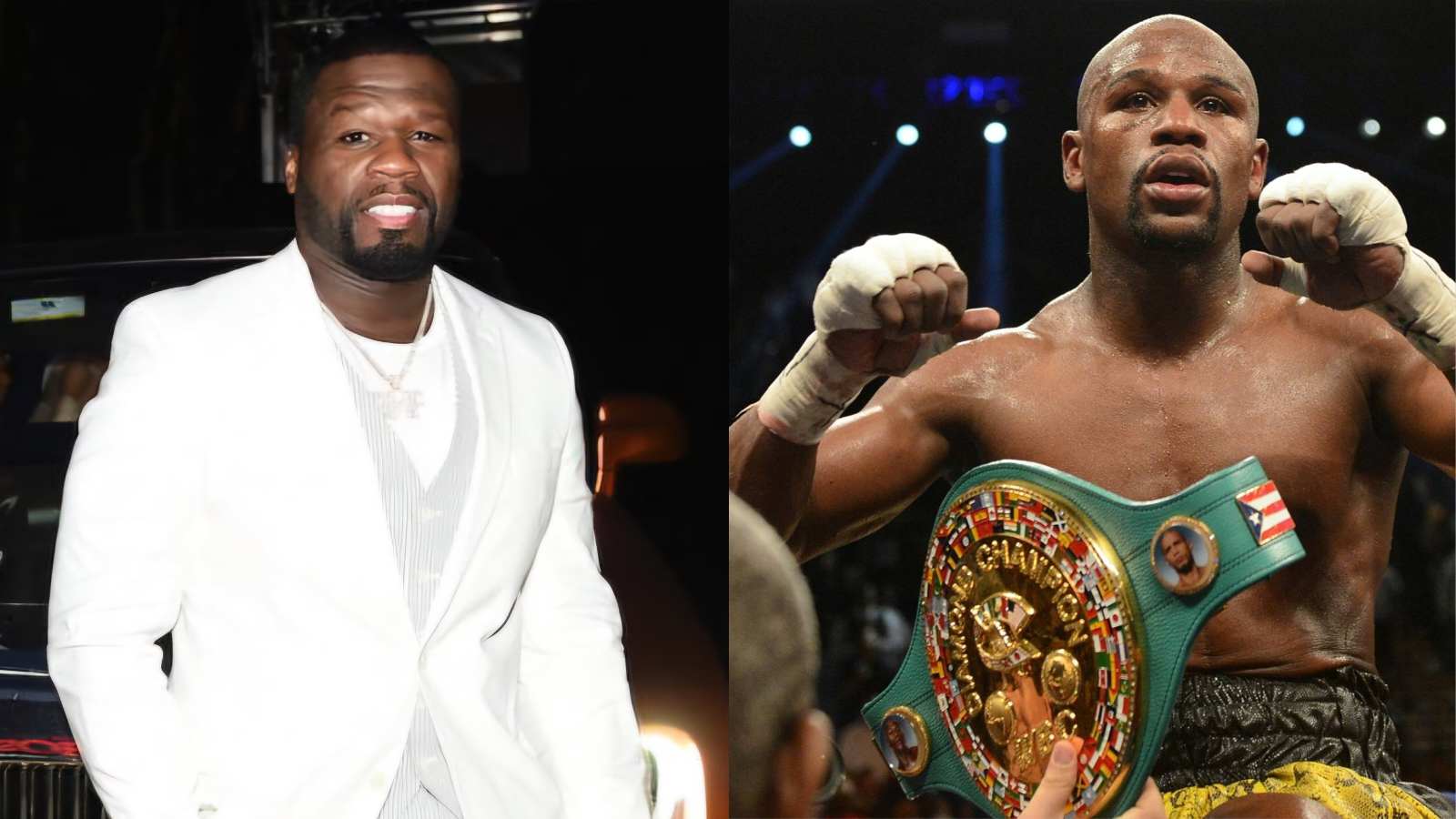 50 Cent reignites Floyd Mayweather rivalry over nemesis firing referee mid-fight