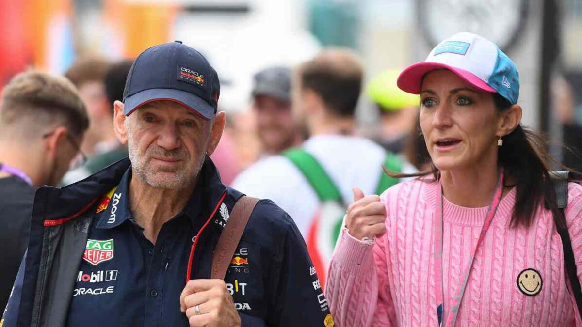 Adrian Newey and Amanda (via IMAGO)