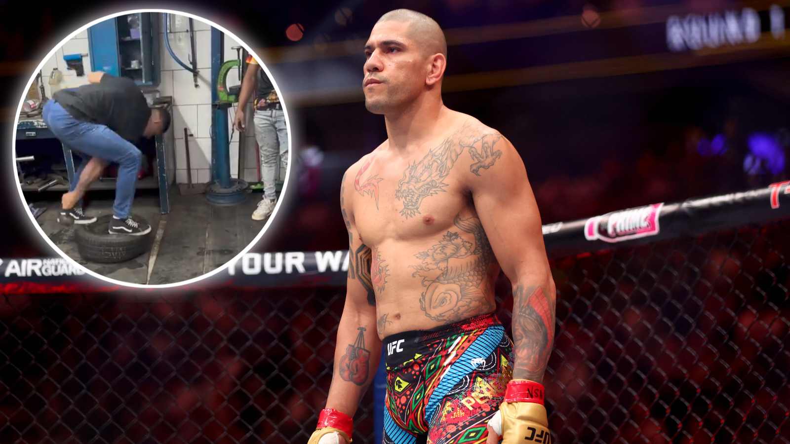 “That’s how KO power was generated” – Alex Pereira returns to old tire shop in Brazil leaving fans in awe of superstar’s journey