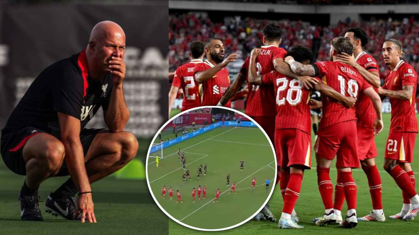 “Actually got me hyped”- Fans in splits as Liverpool’s bizarre new set piece tactic under Arne Slot goes viral