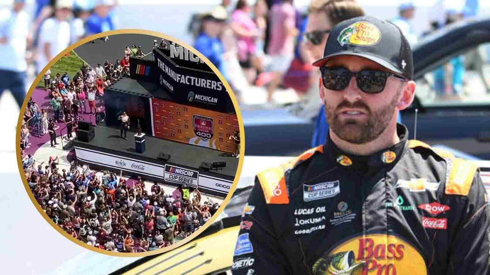 (Video) Austin Dillon has an epic response as Michigan Crowd welcomes him with chorus of boos at driver intros