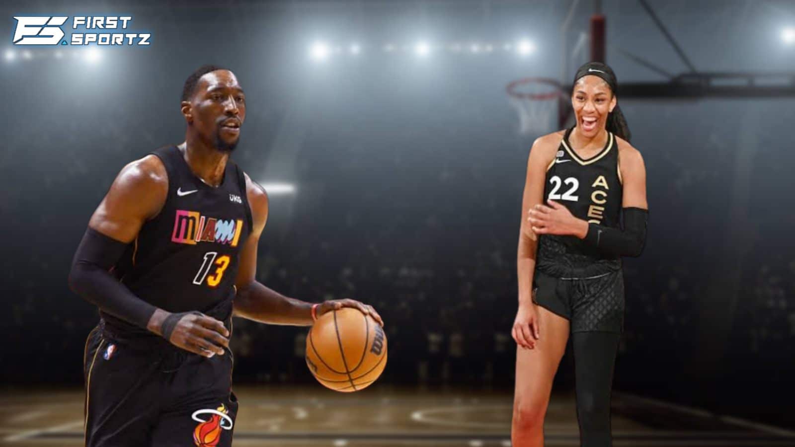 “Did it stop after Covid?” – Bam Adebayo seemingly caught flirting with A’ja Wilson as fans go wild 