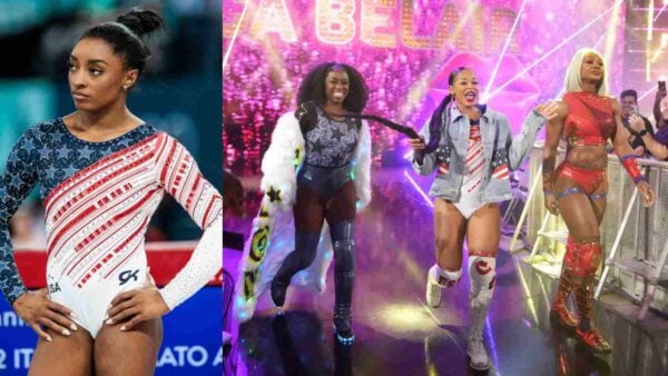 WWE's Big 3 pays tribute to Simone Biles on SmackDown