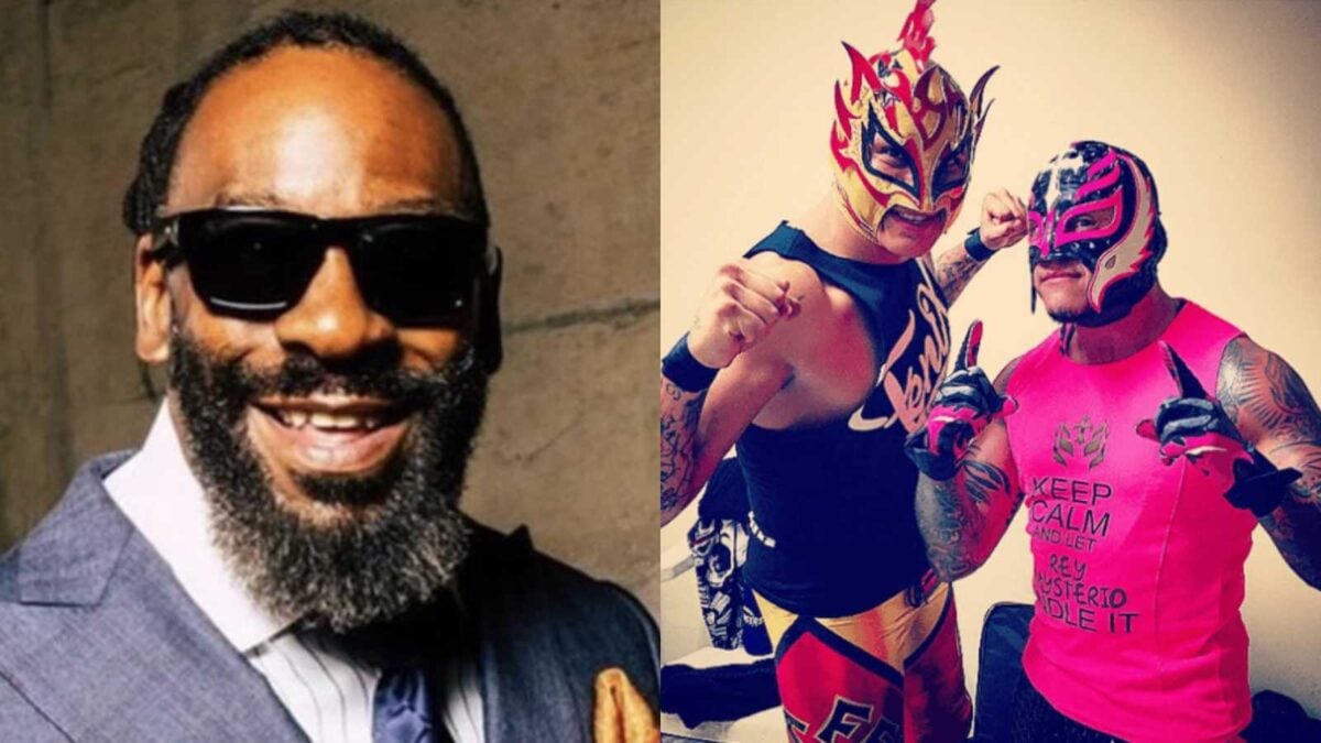 Booker T, Rey Fenix. and Rey Mysterio