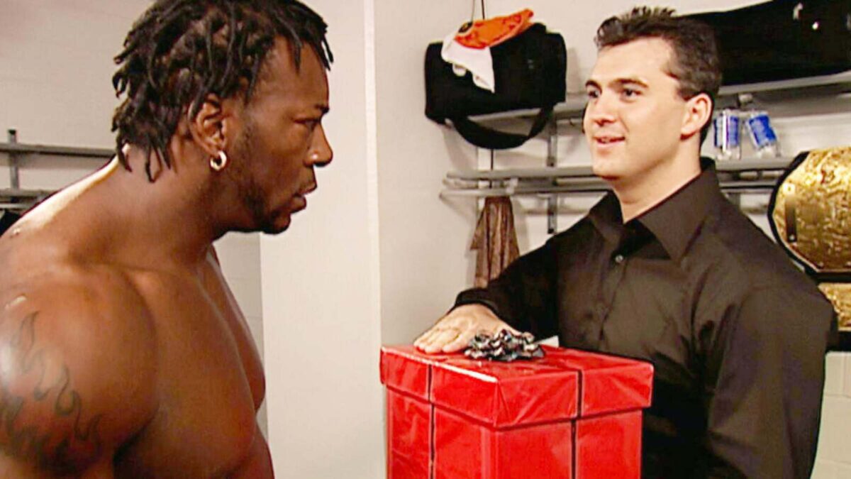 Booker T and Shane McMahon