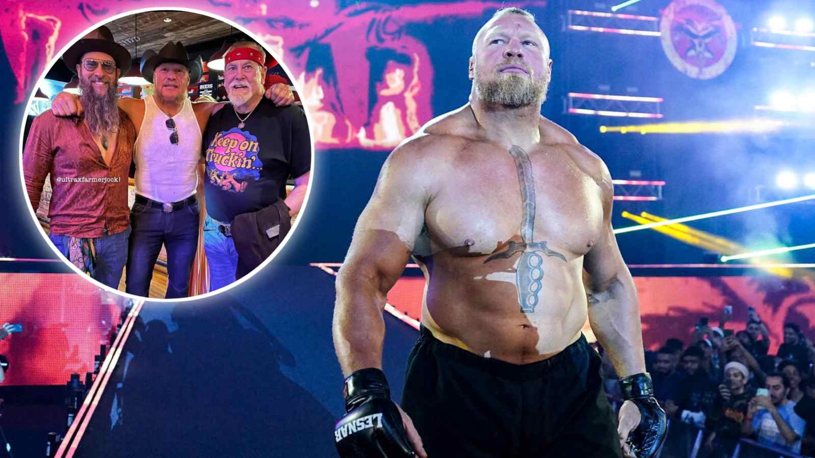 “Off the juice huh”- Wrestling fans in shock after Brock Lesnar looks unrecognizable in new photo amid rumors of potential return