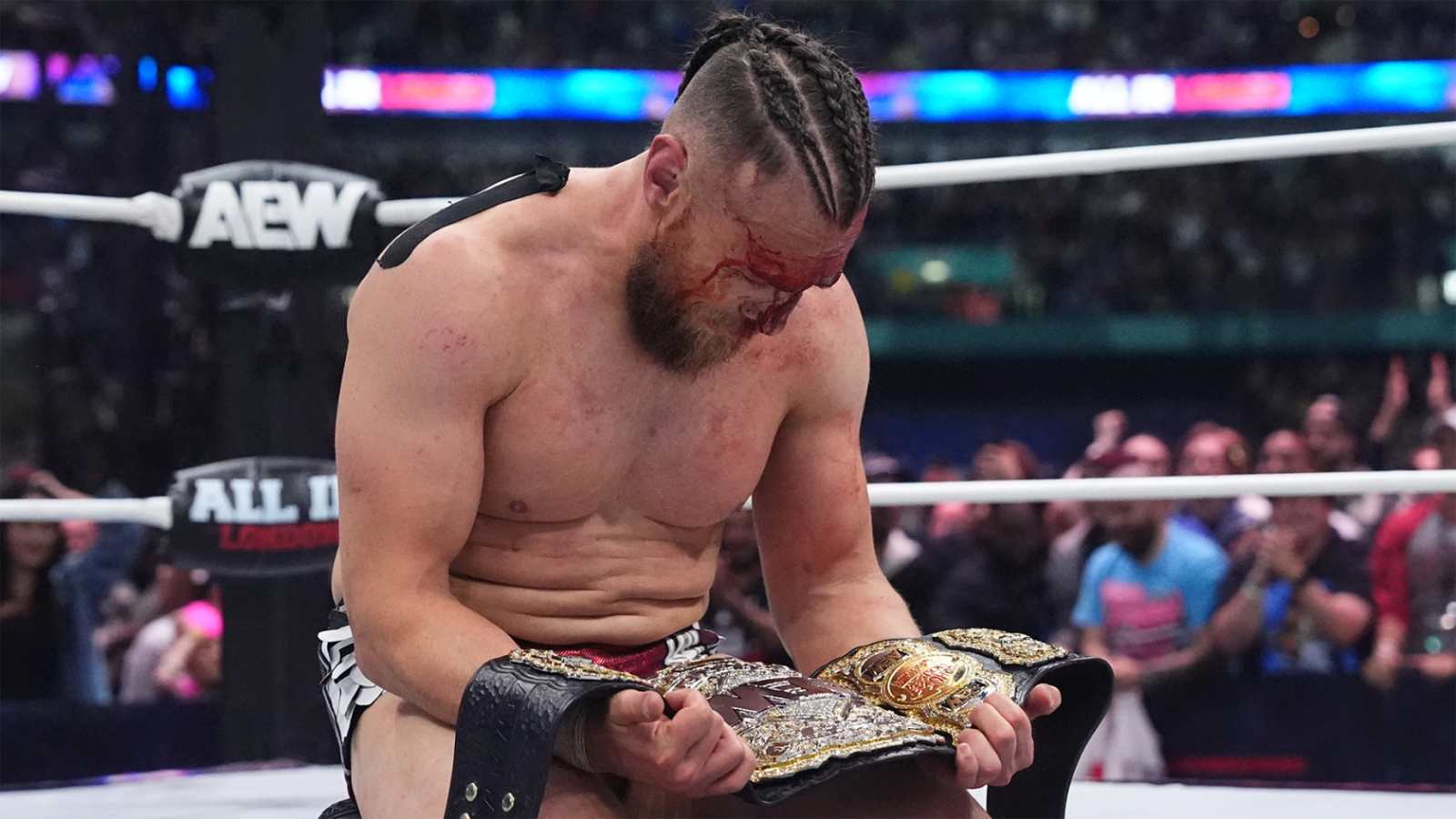 Bryan Danielson breaks silence with 2-word message after winning the AEW World Championship at All In