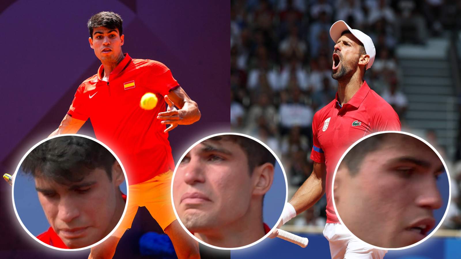 Carlos Alcaraz breaks down in tears after heartbreaking defeat to Novak ...