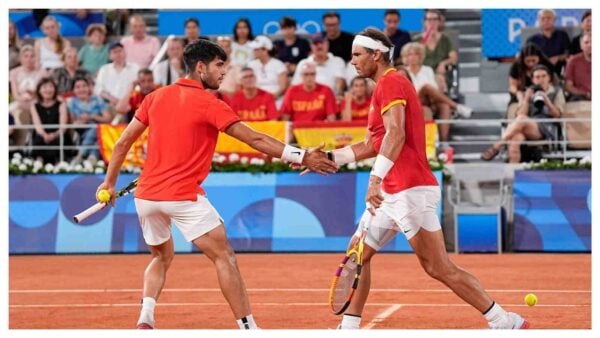 Carlos Alcaraz and Rafael Nadal