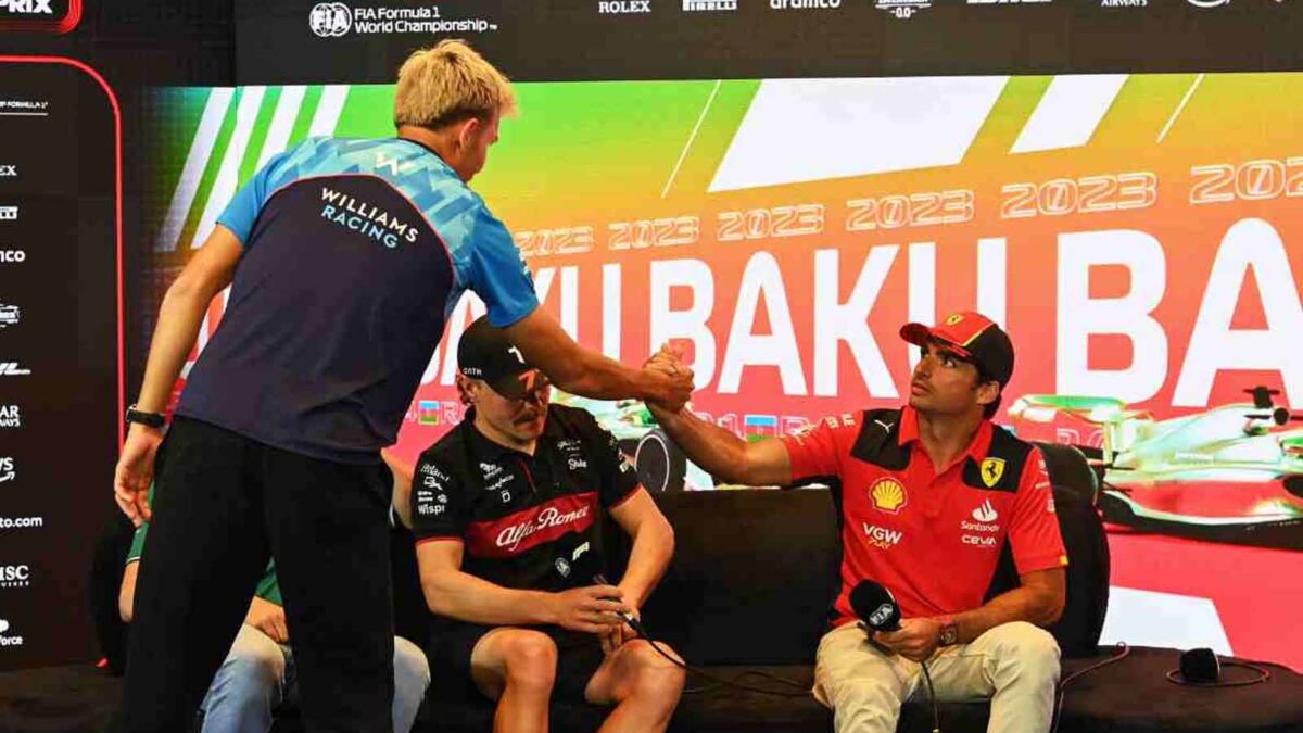 Carlos Sainz, Alex Albon and Valtteri Bottas (via IMAGO)