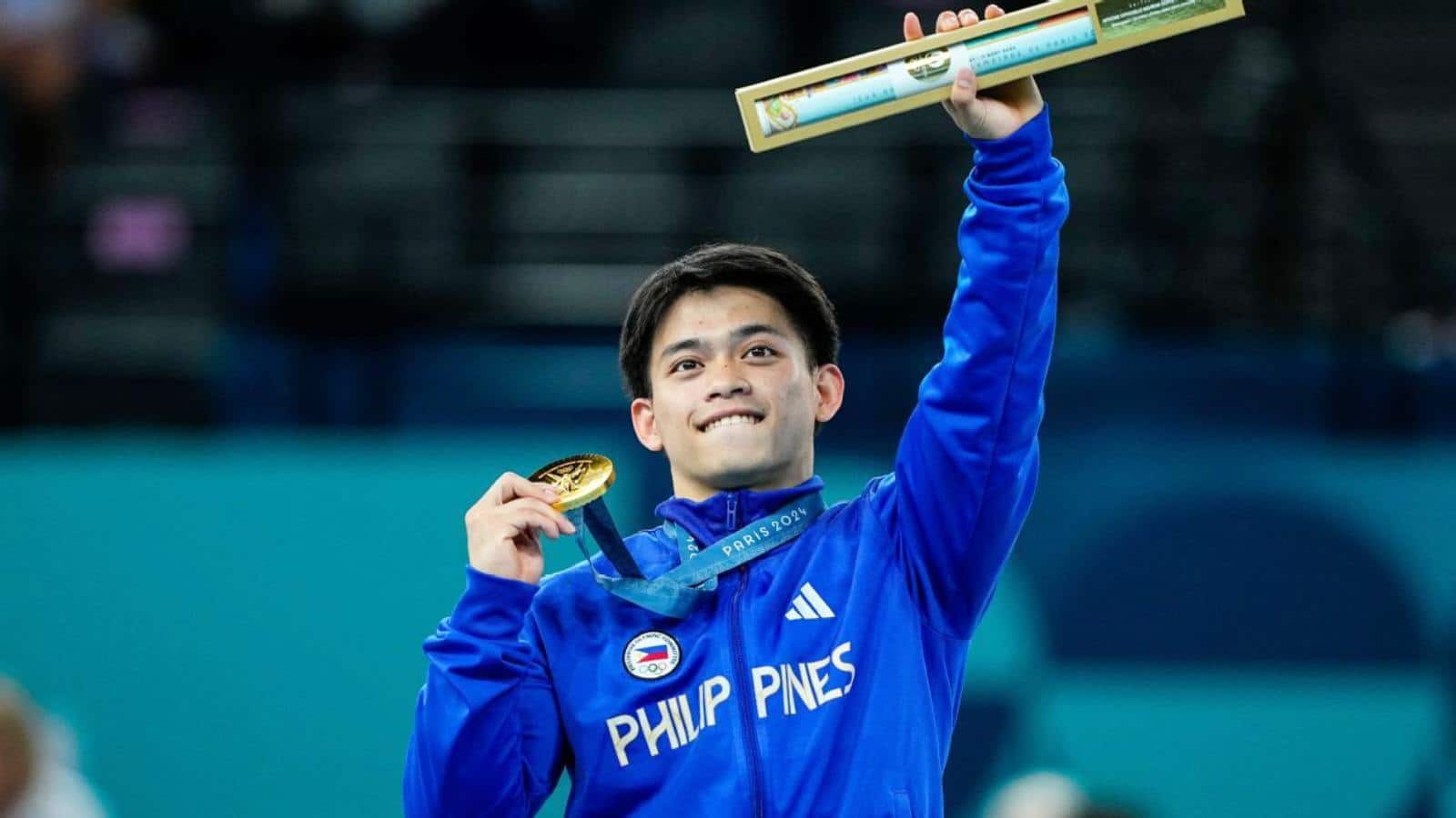 Free food, education, condo and more! Philippines’ first male gold medalist garners over $400,000 in prize after Paris Olympics feat