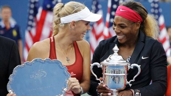 Caroline Wozniacki and Serena Williams US Open