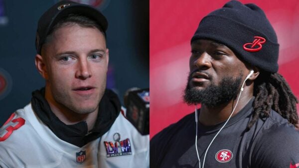 Christian McCaffrey referring Brandon Aiyuk as former teammate amidst trade rumors has sparked wild theories