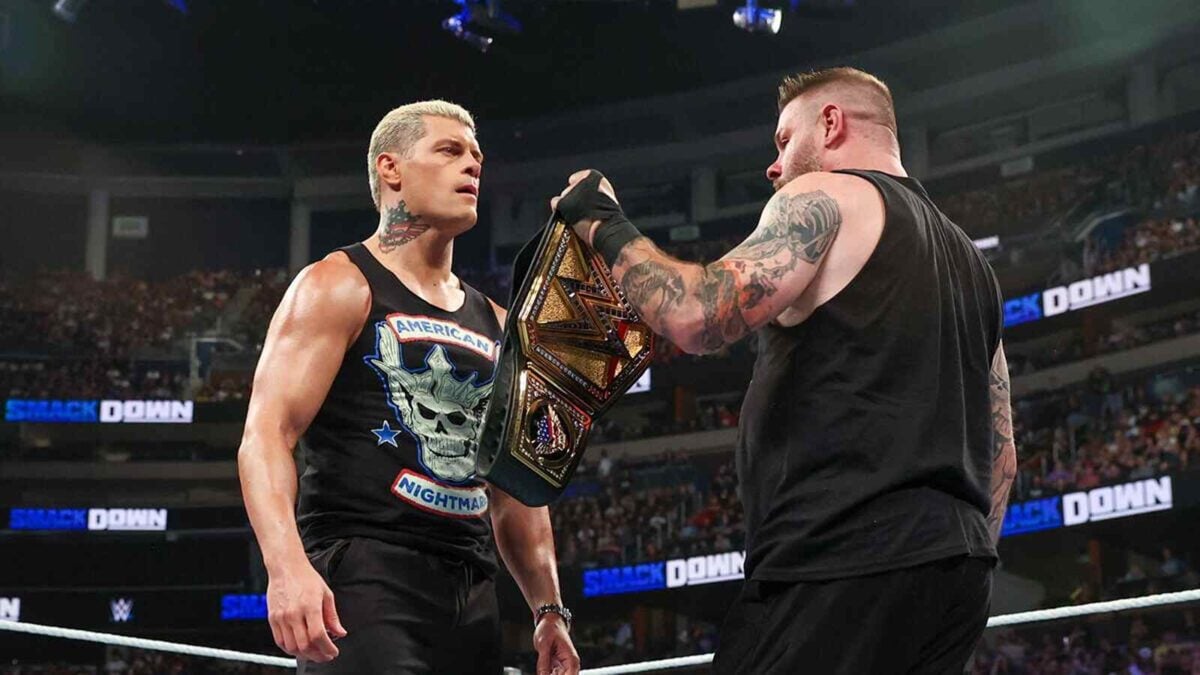 Cody Rhodes and Kevin Owens on SmackDown