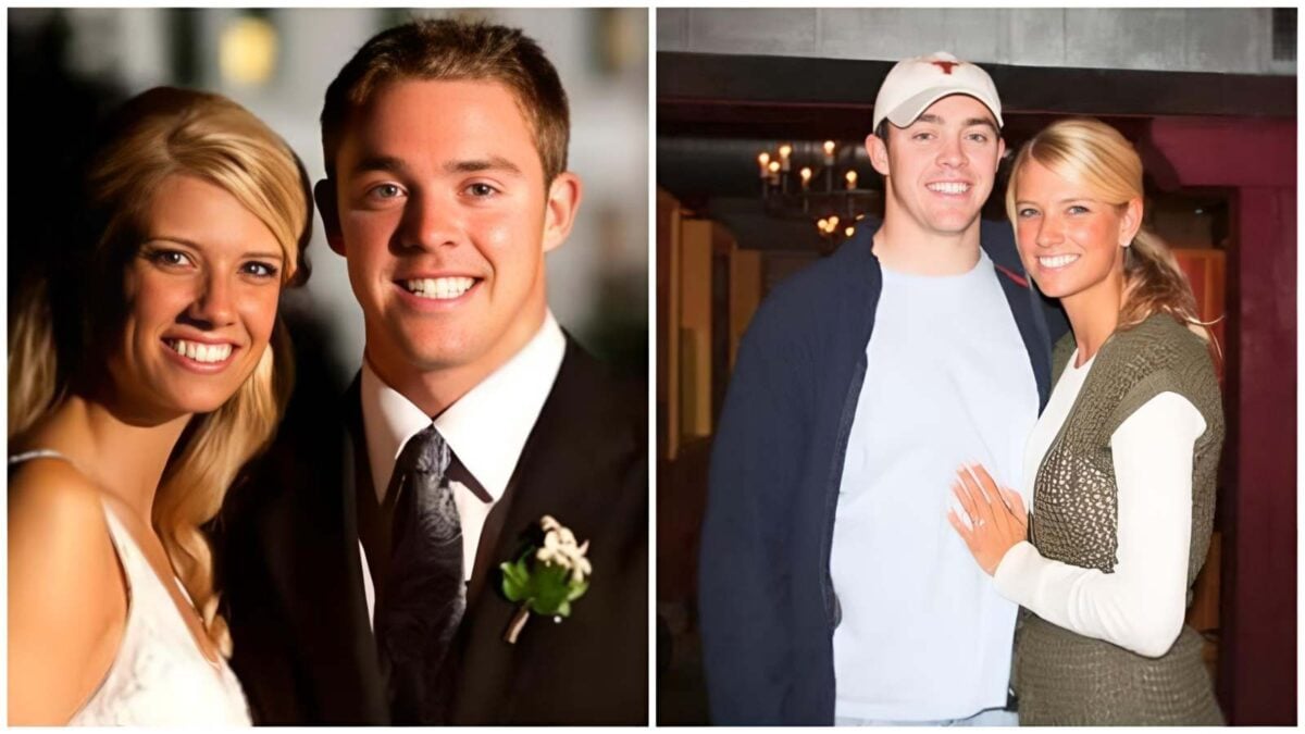 Colt McCoy and wife Rachel Glandorf