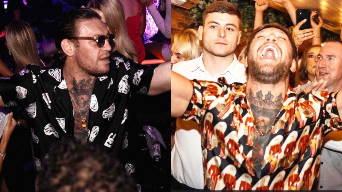 Conor McGregor partying