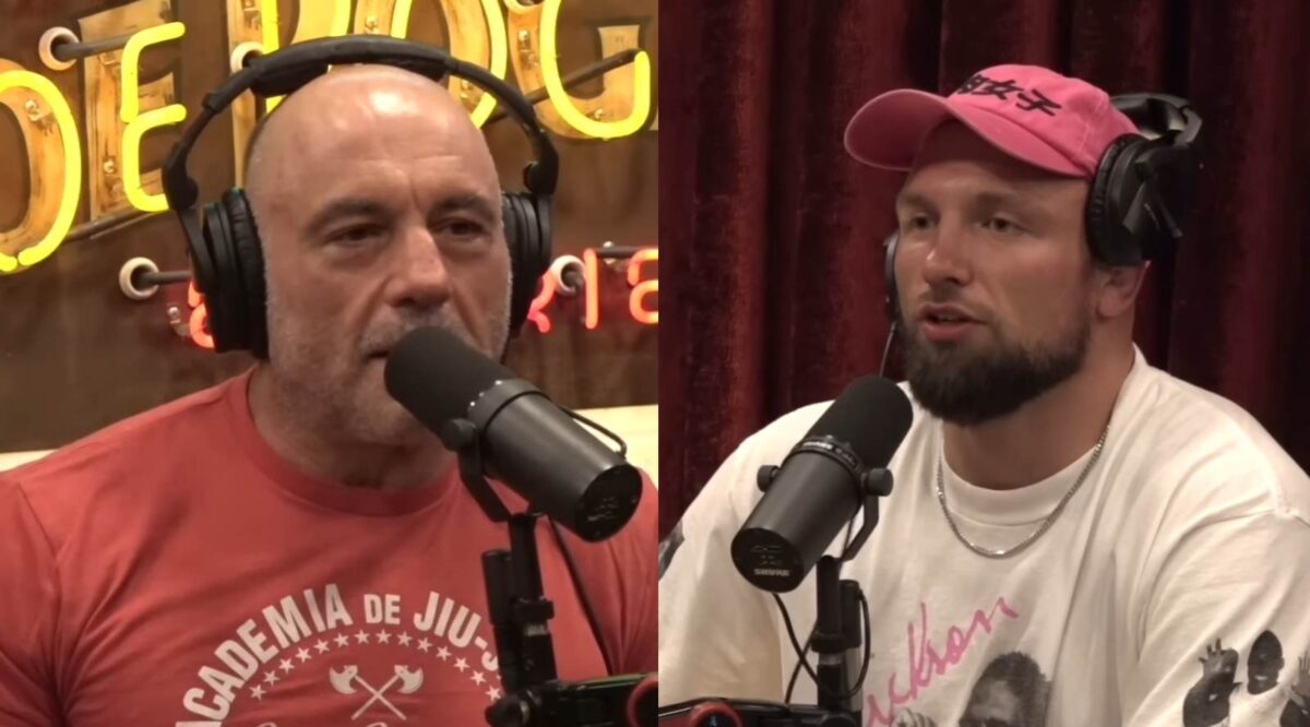 Craig Jones and Joe Rogan at the Joe Rogan Experience MMA show