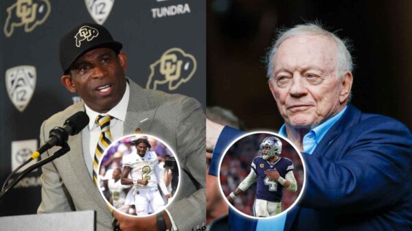 Dallas Cowboys owner Jerry Jones is a fan of Deion Sanders and his son Shedeur Sanders