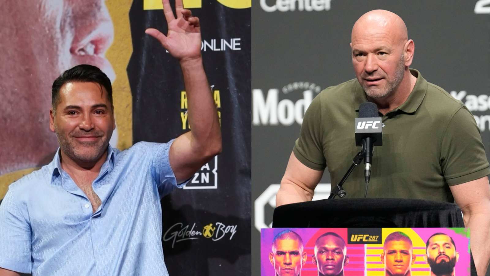 “Unfortunately I did see those…” Oscar De La Hoya leaves foe Dana White speechless with strip-dancing videos