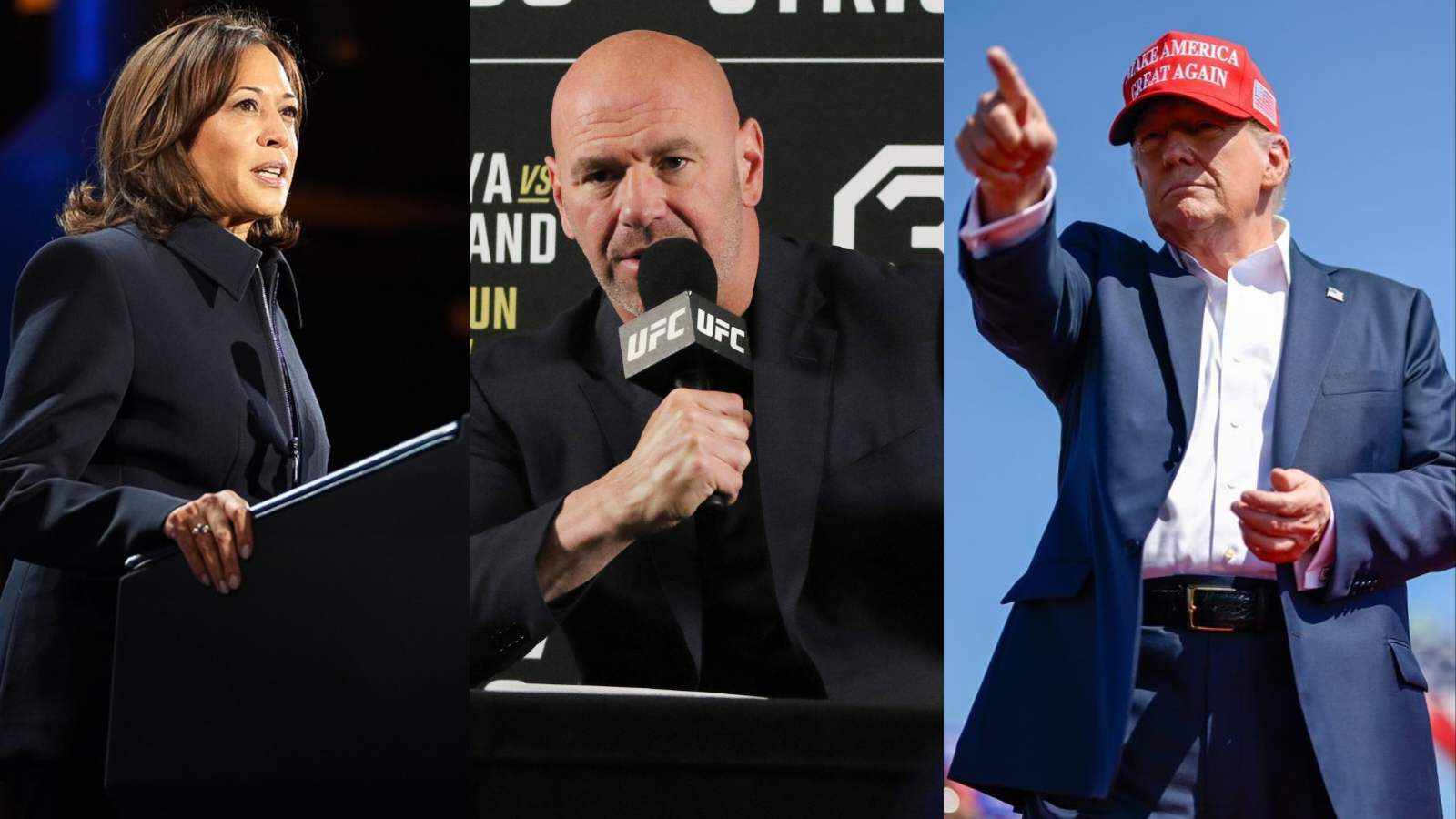 Dana White calls out CNN and Fox News on live TV over Kamala Harris vs. Donald Trump arguments