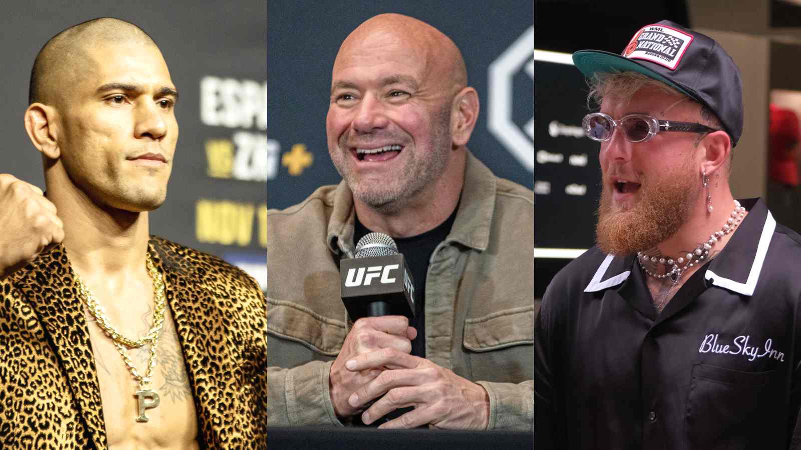 Dana White SCOFFS at Jake Paul calling out UFC lightweight champ Alex Pereira