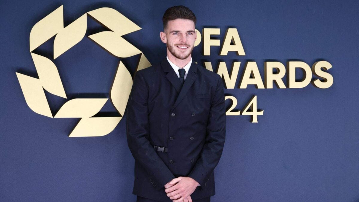 Declan Rice at PFA Player Of The Year