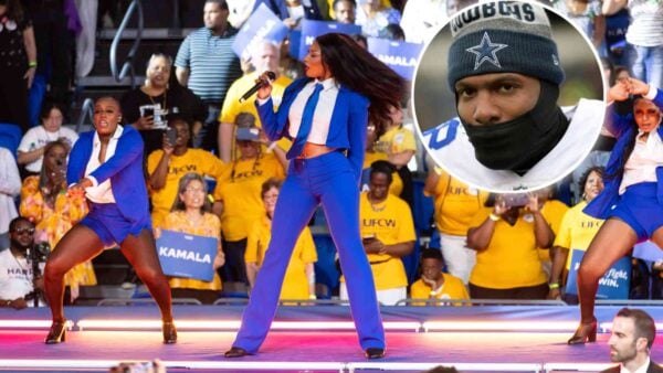 Disappointed ex-Cowboys star Dez Bryant Megan called Thee Stallion twerking at Kamala Harris' rally a "slap in the face to black people"