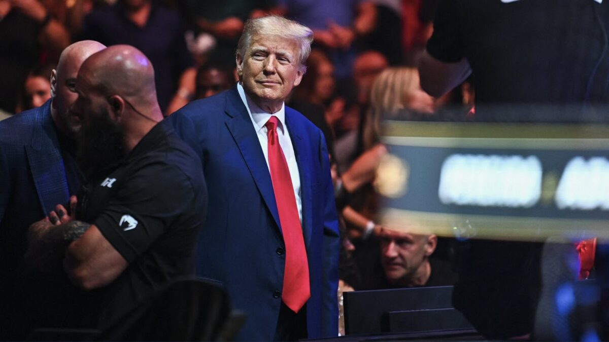 Donald Trump at an UFC event