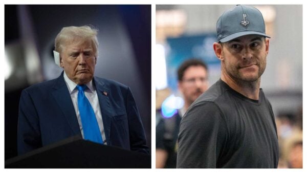 Donald Trump(L), Andy Roddick(R)