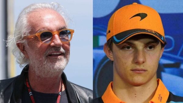 Flavio Briatore and Oscar Piastri