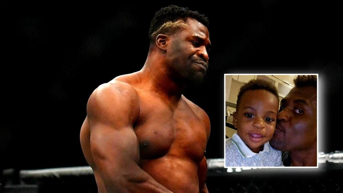 Francis Ngannou and son Kobe