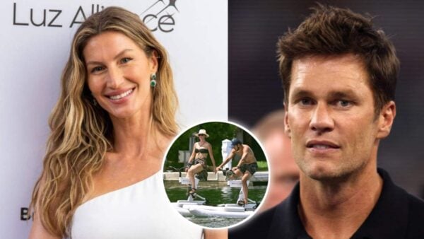 Gisele Bundchen water-biking with boyfriend Joaquim Valente near Tom Brady's mansion