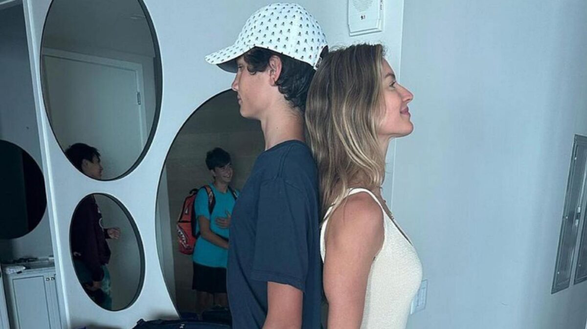 Gisele Bundchen with Tom Brady's son, Jack