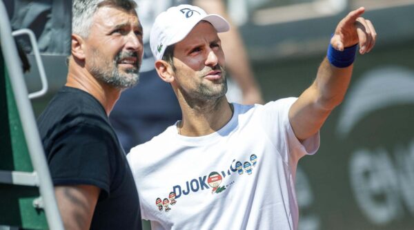 Goran Ivanisevic and Novak Djokovic