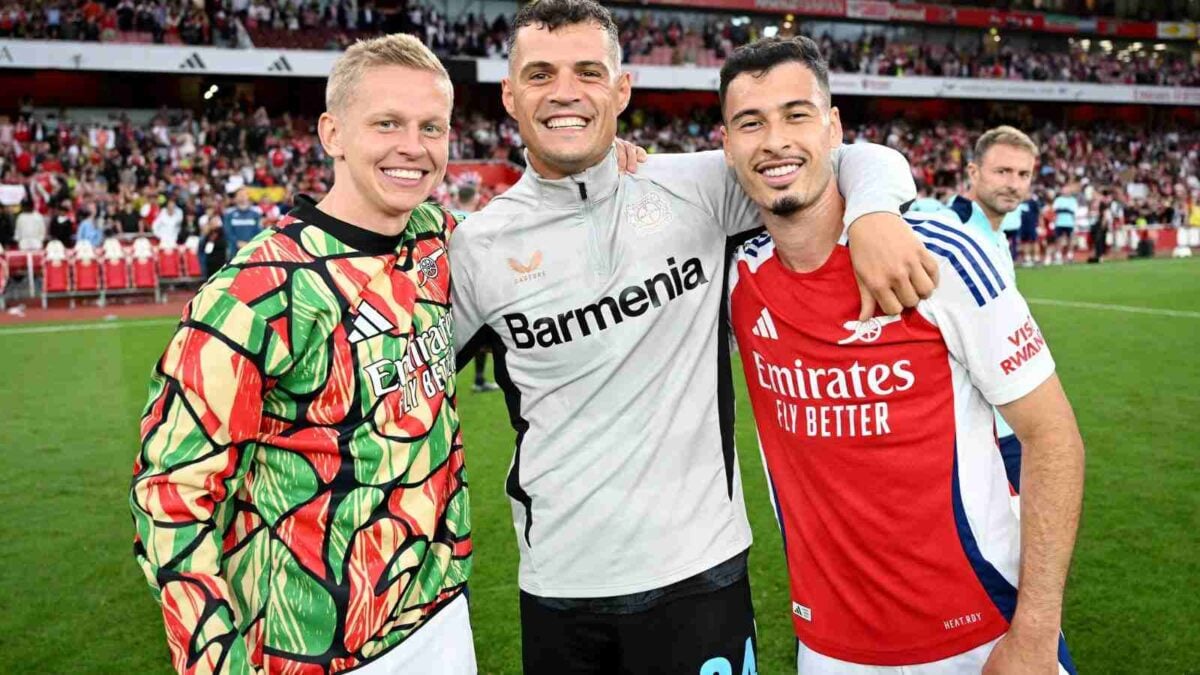 Granit Xhaka, Oleksandr Zinchenko & Gabriel Martinelli